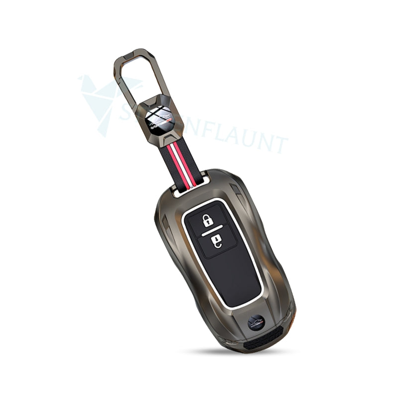 Suzuki Grand Vitara | Baleno | XL | Brezza | Jimmy | Ertiga | Fronx | Victoris Racing Car Style Luxury Premium Car Key Case Key Cover(2 buttons)