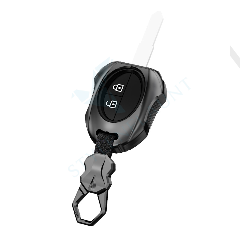 Suzuki Swift | Dzire | WagonR | Brezza | Grand Vitara | Fronx | Jimny | XL6 | Ignis | Ertiga | Baleno | Vitara Brezza | Celerio | Alto | Ciaz | S-Cross Luxury Transformer Series Metal Key Cover With Key Chain ( 2 buttons )