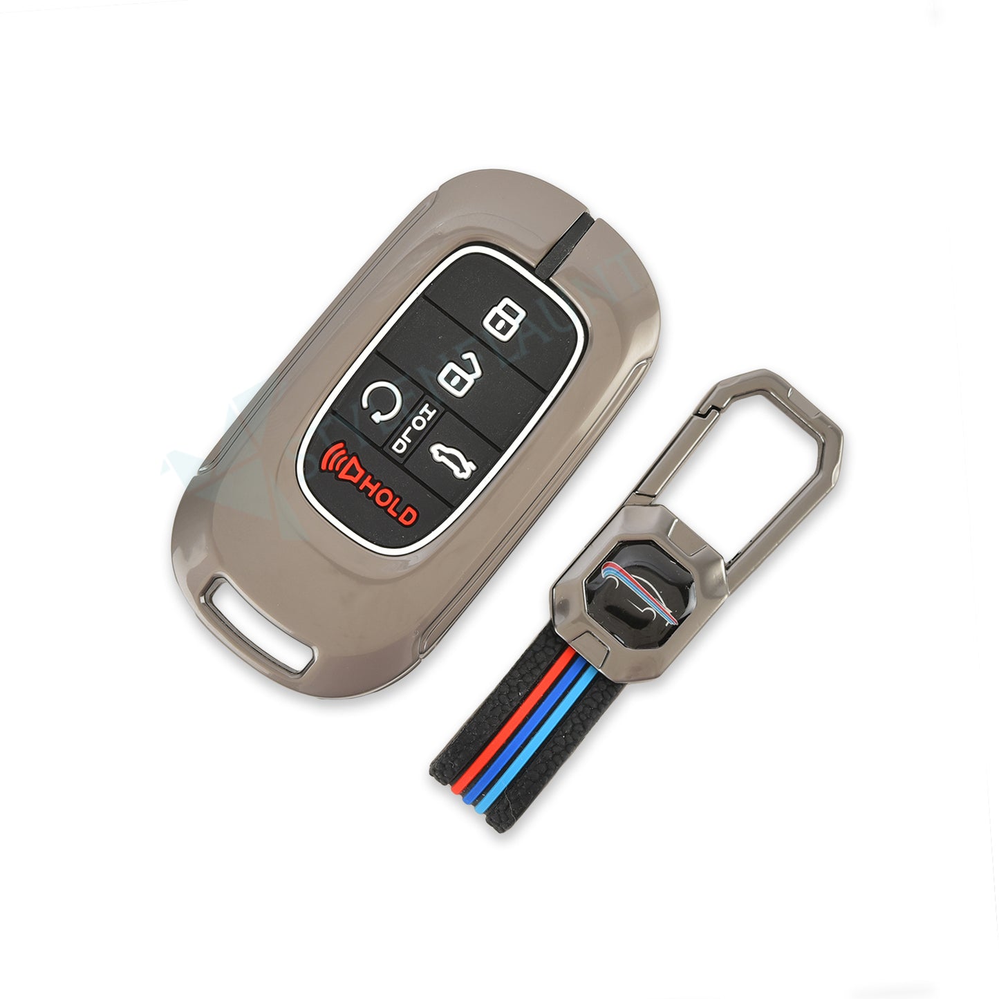 Honda Accord 2025 | CR-V 2025 | HR-V 2025 | Civic 2025 Luxury Premium Metal Smart Car Key fob Cover Key Case With Key Chain ( 5 buttons )