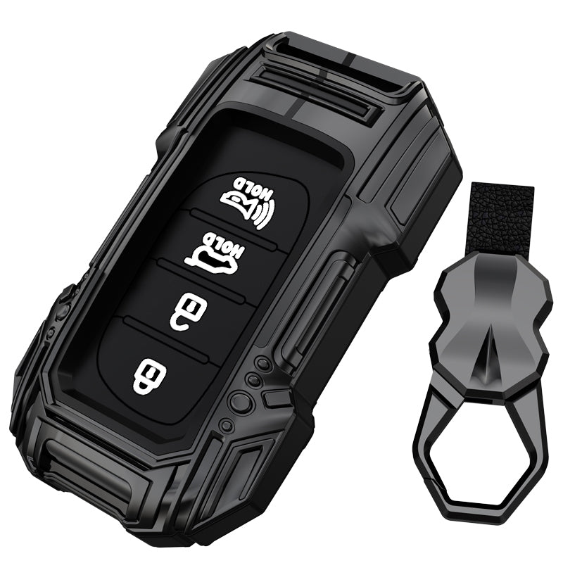 Hyundai Creta 2020-2023 | Venue Luxury Premium Beast Metal Car Design Key Cover Key Case With Key Chain 4 buttons
