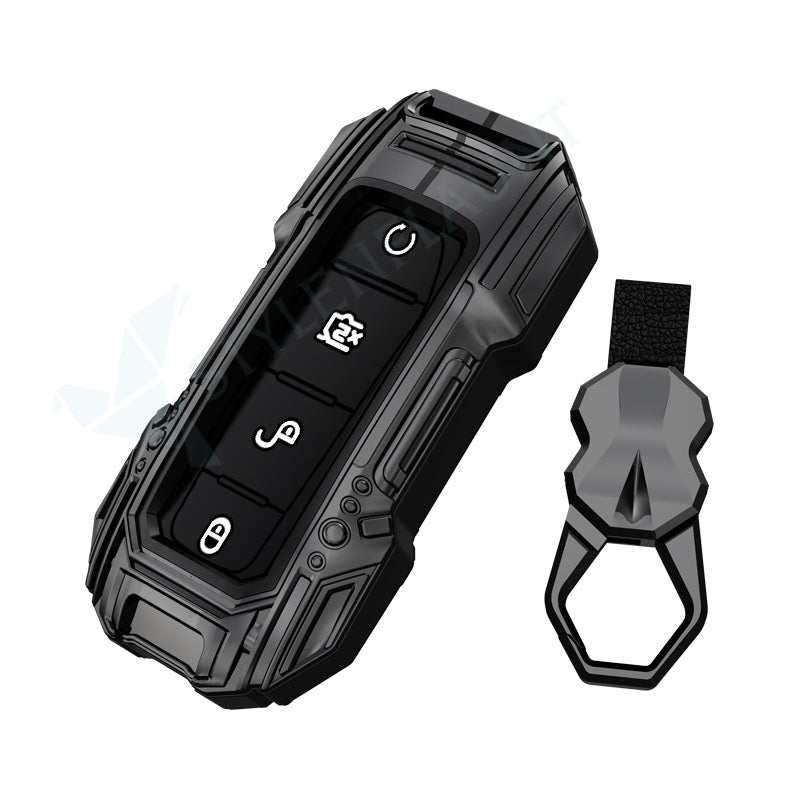 BYD Atto 3 | Seal & Sealion 7 Luxury Premium Beast Metal Smart Car Design Key Cover Key Case With Key Chain (4 buttons)