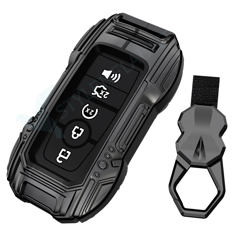 Ford Explorer 2025 | F-150 Raptor 2025 | Mustang | F-450 | F-550 | Escape Luxury Premium Beast Metal Smart Car Design Key Cover Key Case With Key Chain (5 buttons)