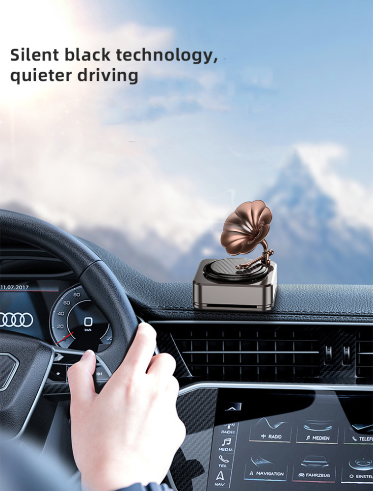 STYLENFLAUNT Senteur 365 - Trumpet Luxury Car Fragrance | Premium Solar Car Perfume with 1 Year Fragrance, Long Lasting Luxury Car Air Freshener for Car dashboard | Premium Gift Item for personal and Corporate gifting
