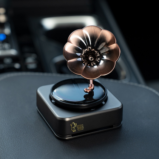 STYLENFLAUNT Senteur 365 - Trumpet Luxury Car Fragrance | Premium Solar Car Perfume with 1 Year Fragrance, Long Lasting Luxury Car Air Freshener for Car dashboard | Premium Gift Item for personal and Corporate gifting