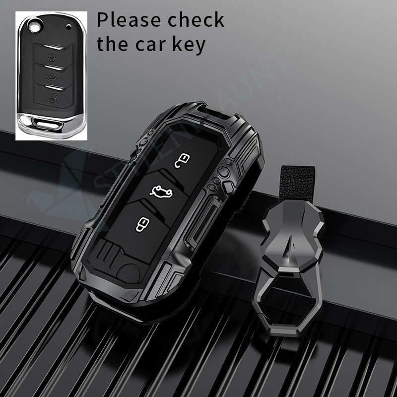 Mahindra Thar Roxx | XUV 700 | Thar | Scorpio-N 2023 | 3X0 Luxury Premium Beast Metal Smart Car Design Key Cover Key Case With Key Chain (3 buttons)