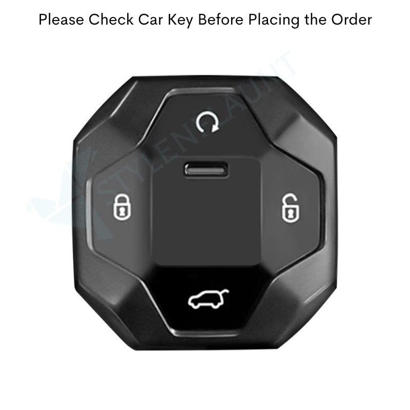 Jetour T2 Luxury Premium Metal Smart Car Key Cover Key Case With Key Chain ( 4 buttons )