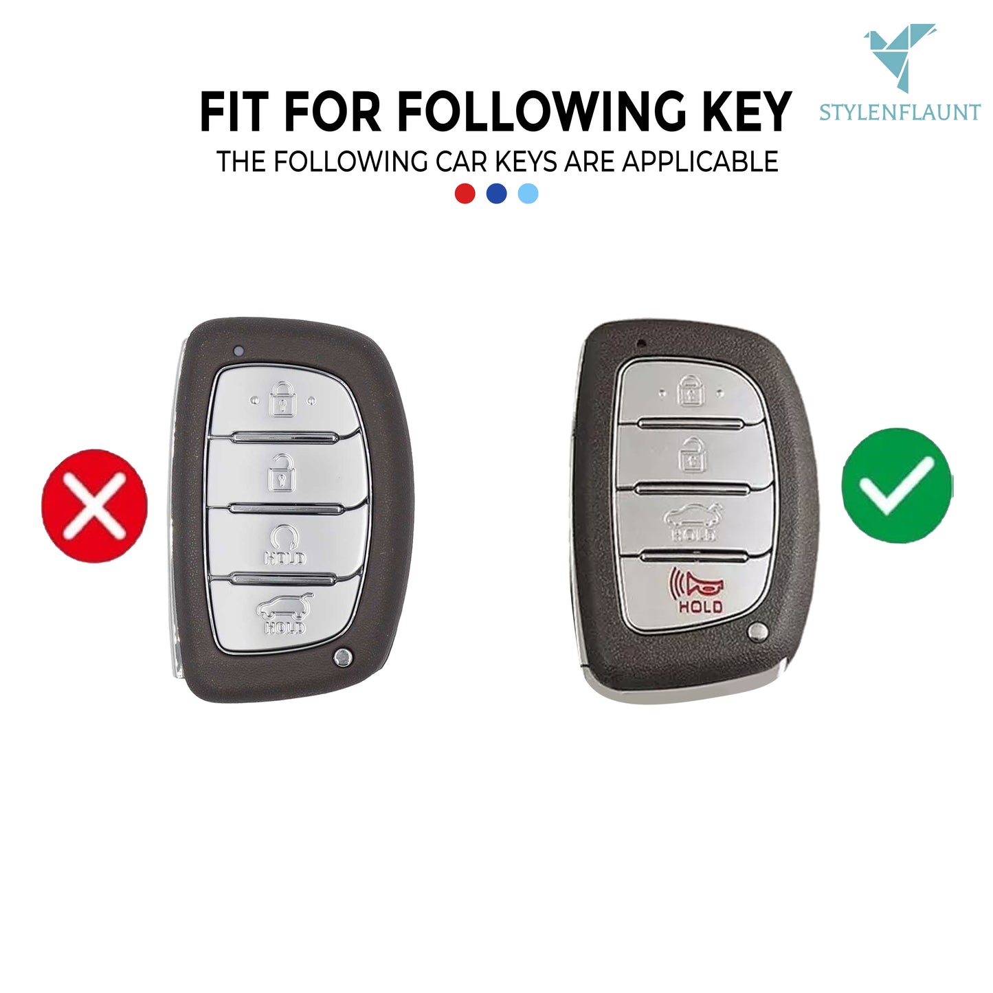 Hyundai Creta 2020-2023 | Venue Luxury Premium Beast Metal Car Design Key Cover Key Case With Key Chain 4 buttons