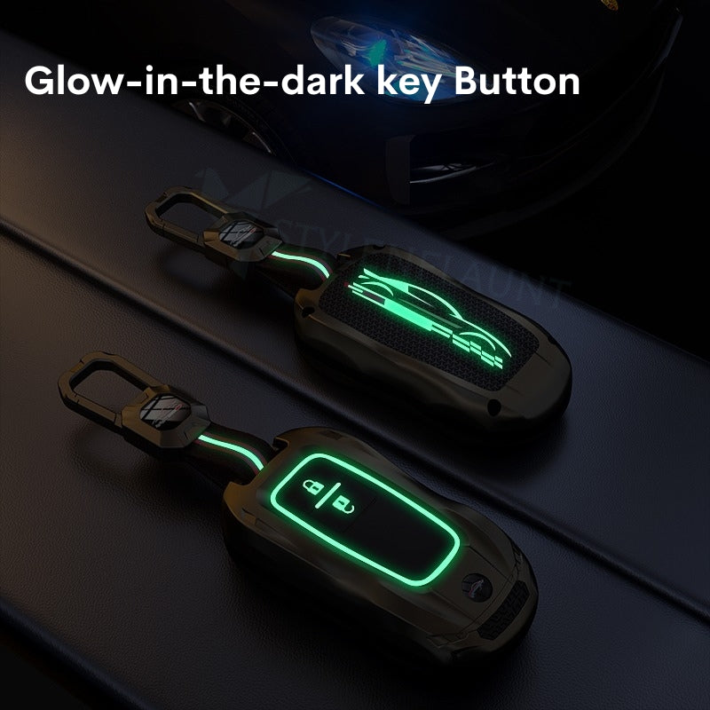 Suzuki Grand Vitara | Baleno | XL | Brezza | Jimmy | Ertiga | Fronx | Victoris Racing Car Style Luxury Premium Car Key Case Key Cover(2 buttons)