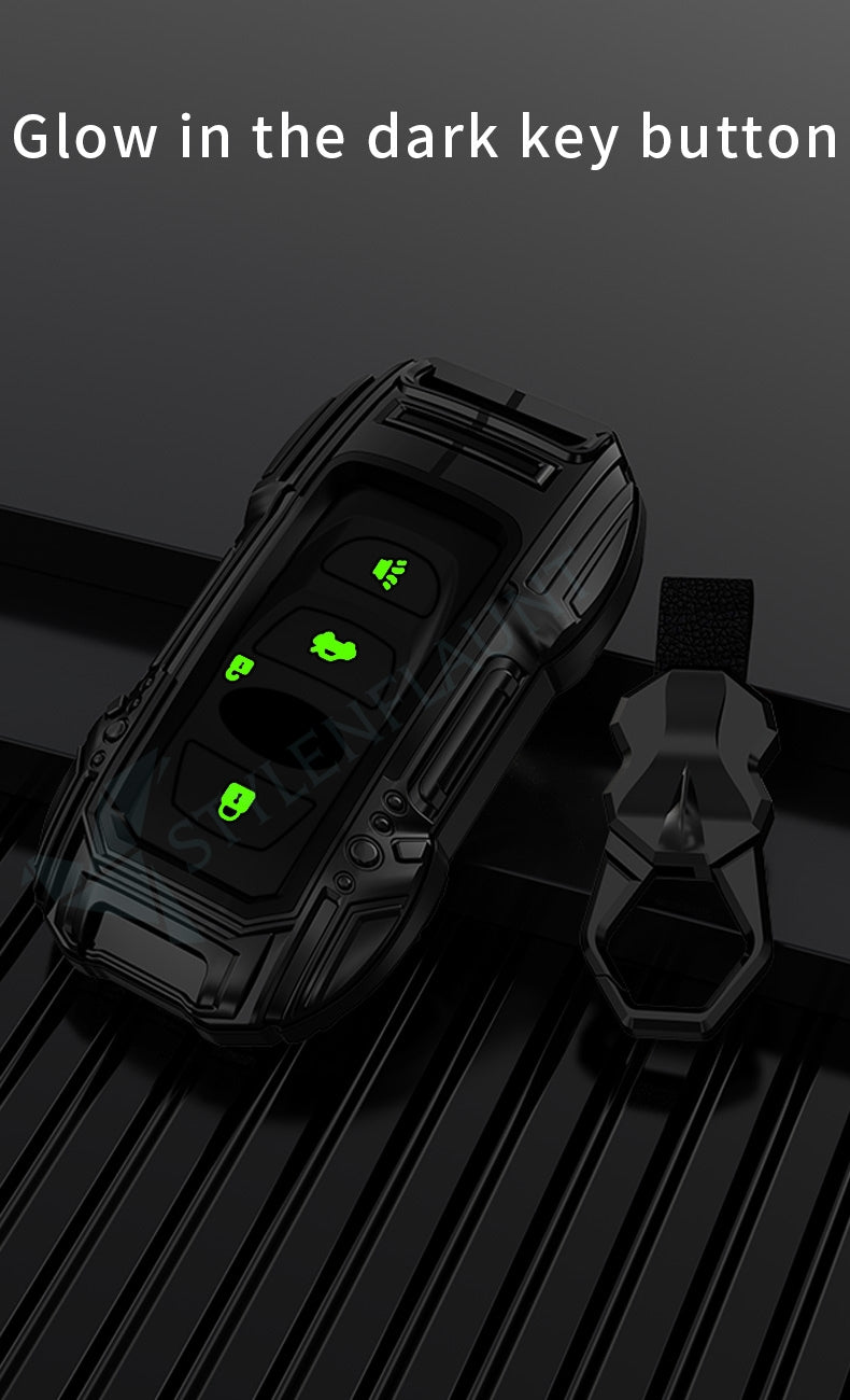 Ram 1500 Luxury Premium Beast Metal Smart Car Design Key Cover Key Case With Key Chain (5 buttons)