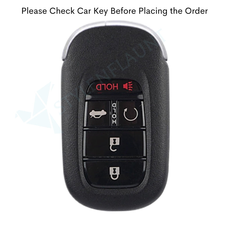 Honda Accord 2025 | CR-V 2025 | HR-V 2025 | Civic 2025 Luxury Premium Metal Smart Car Key fob Cover Key Case With Key Chain ( 5 buttons )