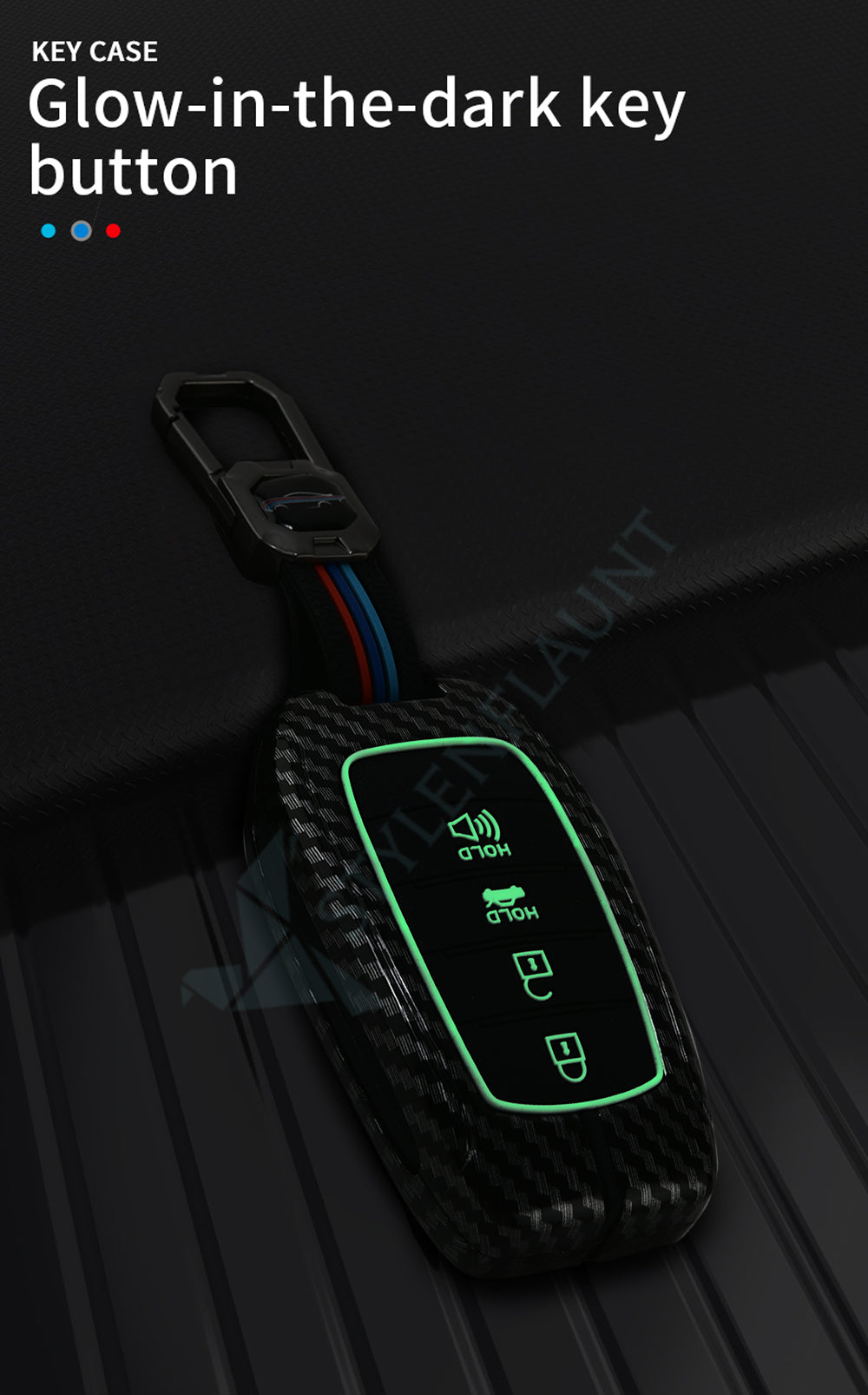 TOYOTA Land Crushier 2024 | Tundra SR5 2025 | Grand Highlander 2025 | Tacoma 2025 | Corolla 2025& | Camry 2025 Luxury Premium Carbon Fiber Black Soft Silicon Car Key fob Cover Key Case With Key Chain ( 4 buttons )