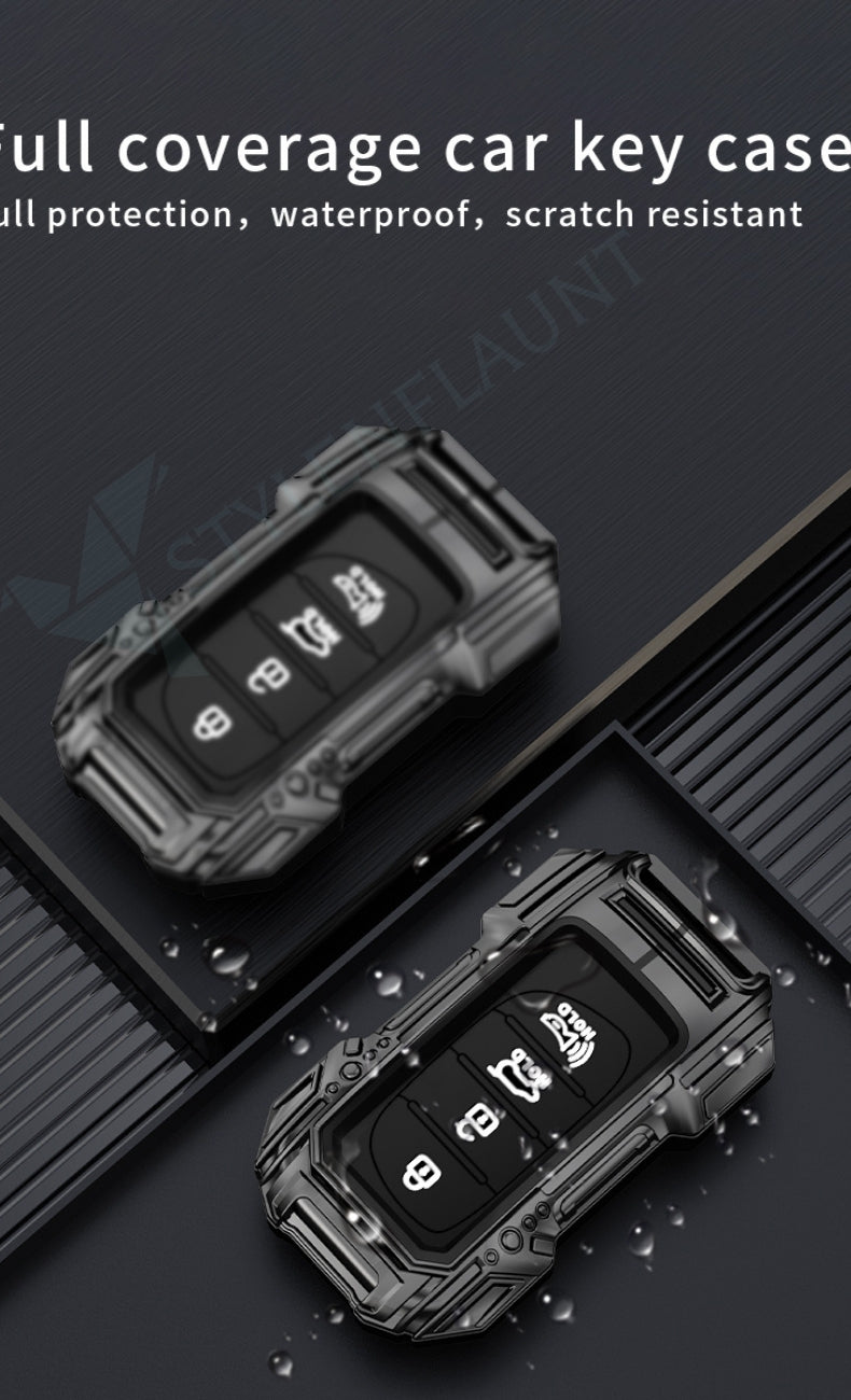 Hyundai Creta 2020-2023 | Venue Luxury Premium Beast Metal Car Design Key Cover Key Case With Key Chain 4 buttons