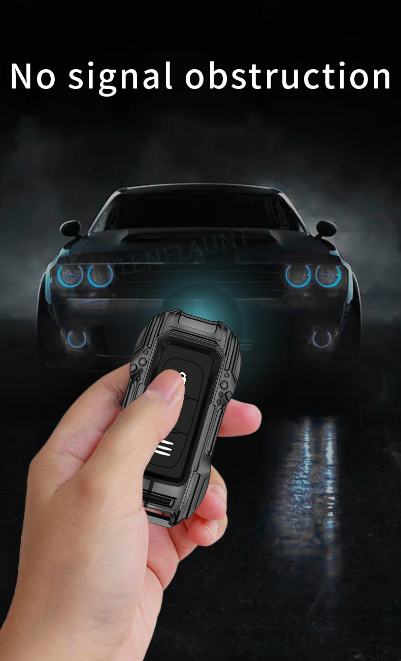 NISSAN NEW MAGNITE 2024 Luxury Premium Beast Series Metal Smart Car Design Key Cover Key Case With Key Chain ( 2 buttons )