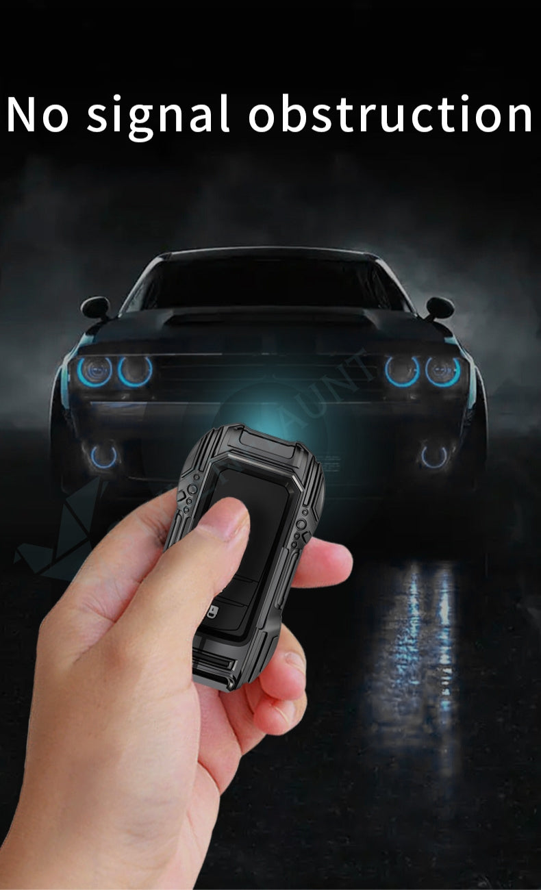 Toyota Land-cruiser Luxury Premium Beast Metal Smart Car Design Key Cover Key Case With Key Chain (3 buttons)