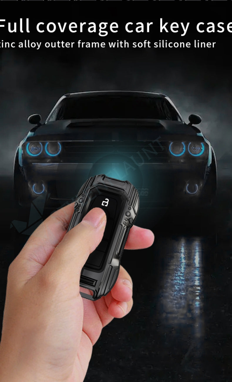 Ford Explorer 2025 | F-150 Raptor 2025 | Mustang | F-450 | F-550 | Escape Luxury Premium Beast Metal Smart Car Design Key Cover Key Case With Key Chain (5 buttons)