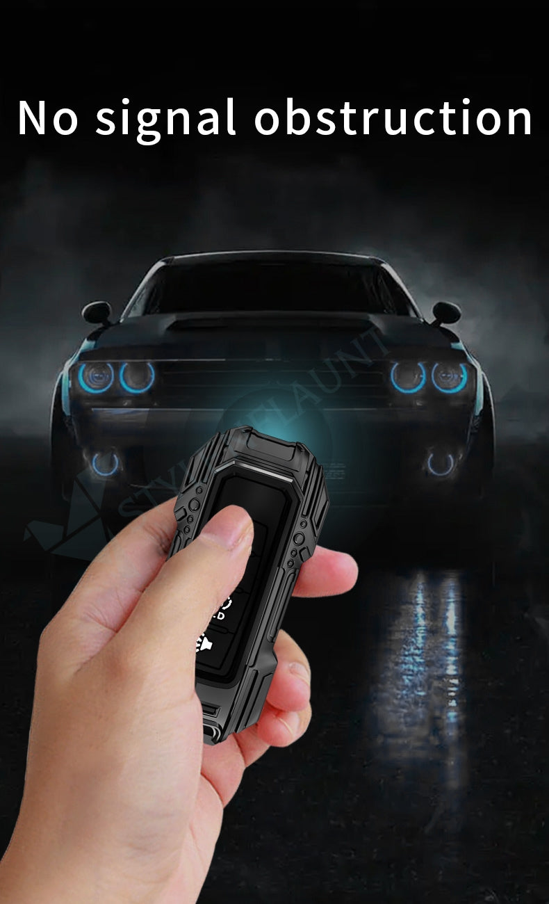 Mitsubishi Outlander Luxury Premium Beast Metal Smart Car Design Key Cover Key Case With Key Chain (3 buttons)