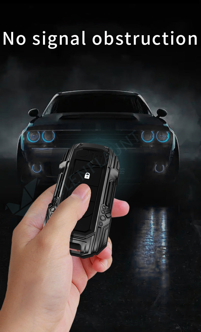 Toyota Fortuner | Tundra | Highlander | Corolla | CHR | Camry | Rav4 | Innova Crysta | Flipkey Luxury Premium Beast Metal Smart Car Design Key Cover Key Case With Key Chain (3 buttons) FlipKey