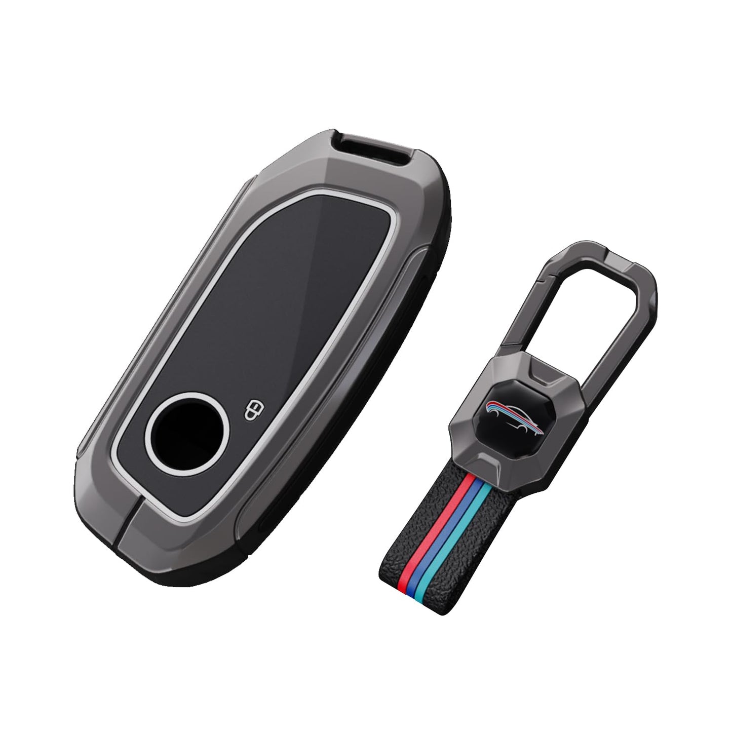 BMW X5 2023 | X7 2023 Luxury Premium Metal Smart Car Key Cover Key Case With Key Chain ( 3 buttons )