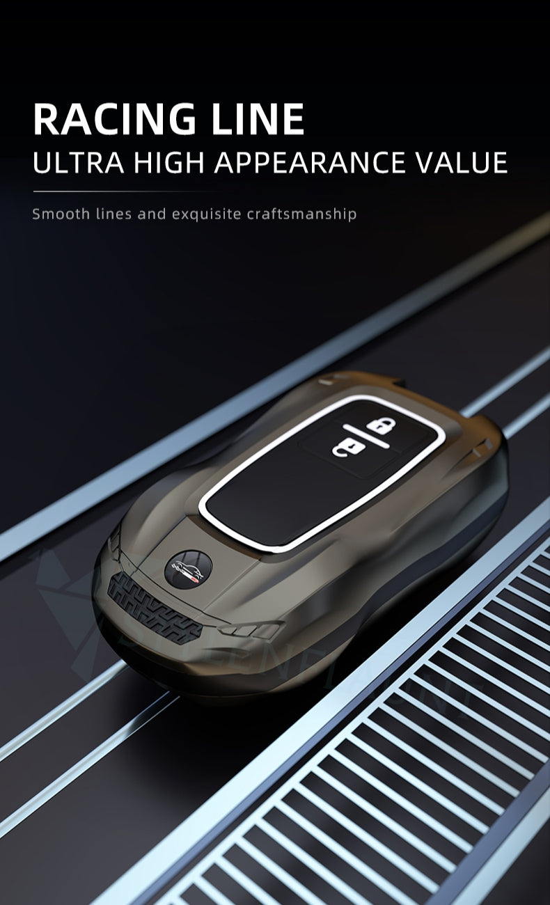 Suzuki Grand Vitara | Baleno | XL | Brezza | Jimmy | Ertiga | Fronx | Victoris Racing Car Style Luxury Premium Car Key Case Key Cover(2 buttons)