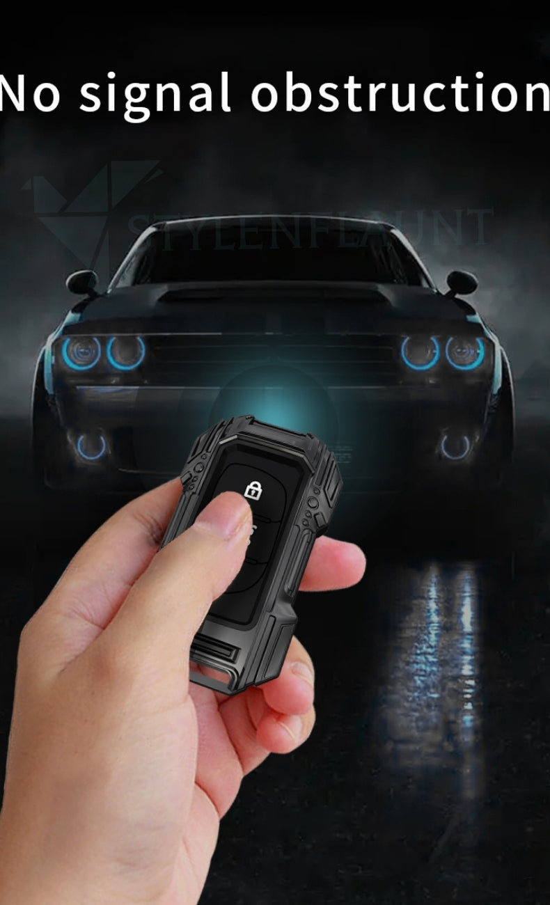 Hyundai Creta 2020-2023 | Venue Luxury Premium Beast Metal Car Design Key Cover Key Case With Key Chain 4 buttons