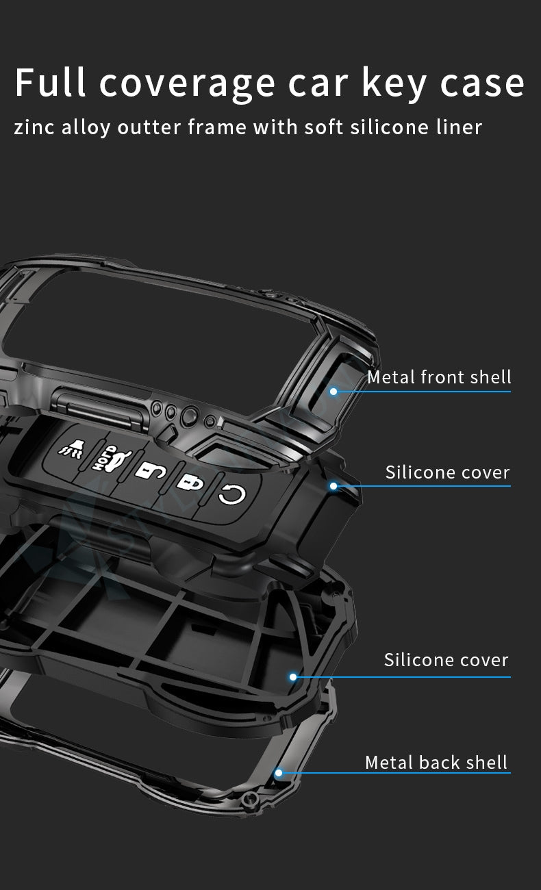 Nissan Patrol 2025 | Sentra 2025 | Rogue 2025 | Pathfinder 2025 Luxury Premium Beast Metal Smart Car Design Key Cover Key Case With Key Chain (5 buttons)