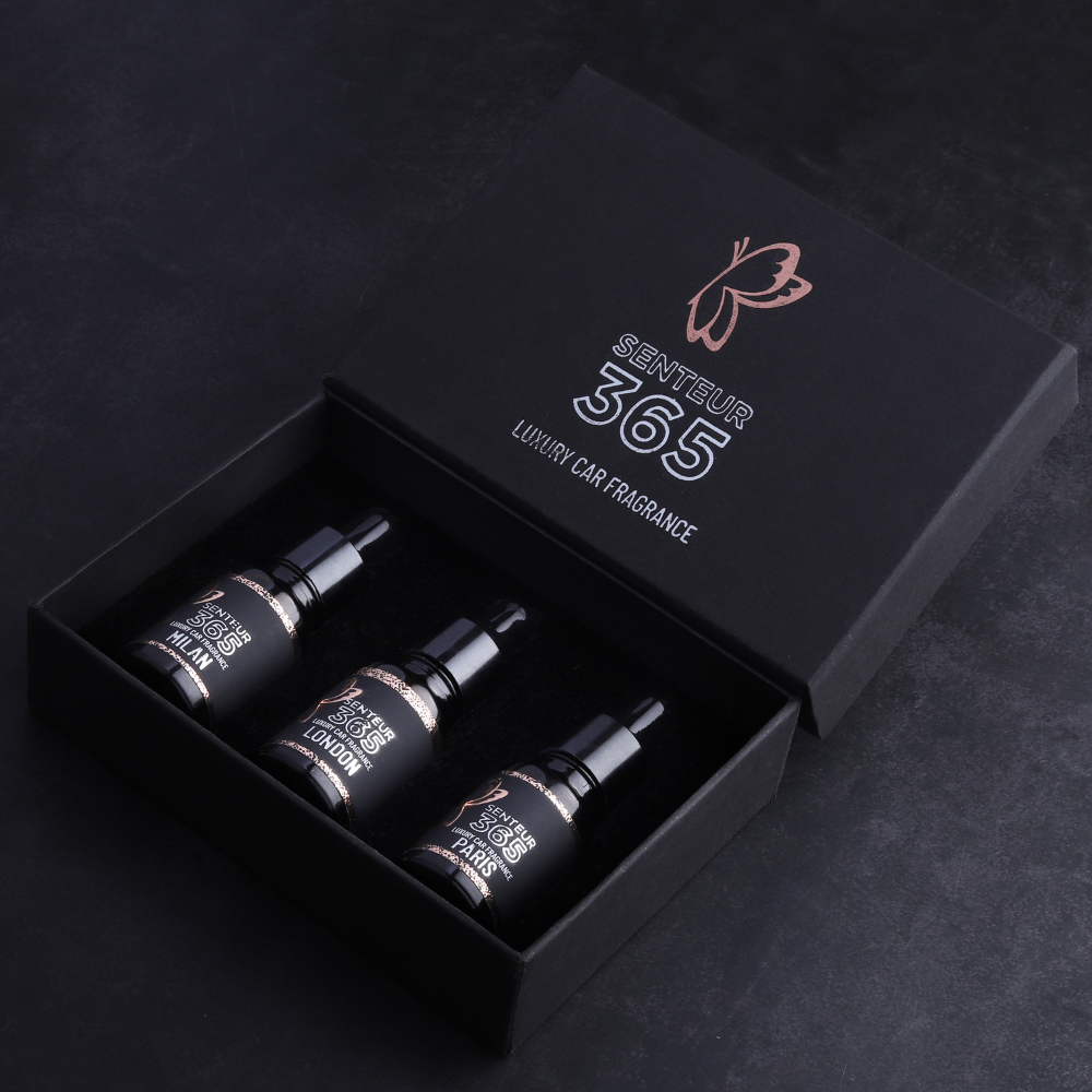 STYLENFLAUNT Senteur 365 - Trumpet Luxury Car Fragrance | Premium Solar Car Perfume with 1 Year Fragrance, Long Lasting Luxury Car Air Freshener for Car dashboard | Premium Gift Item for personal and Corporate gifting