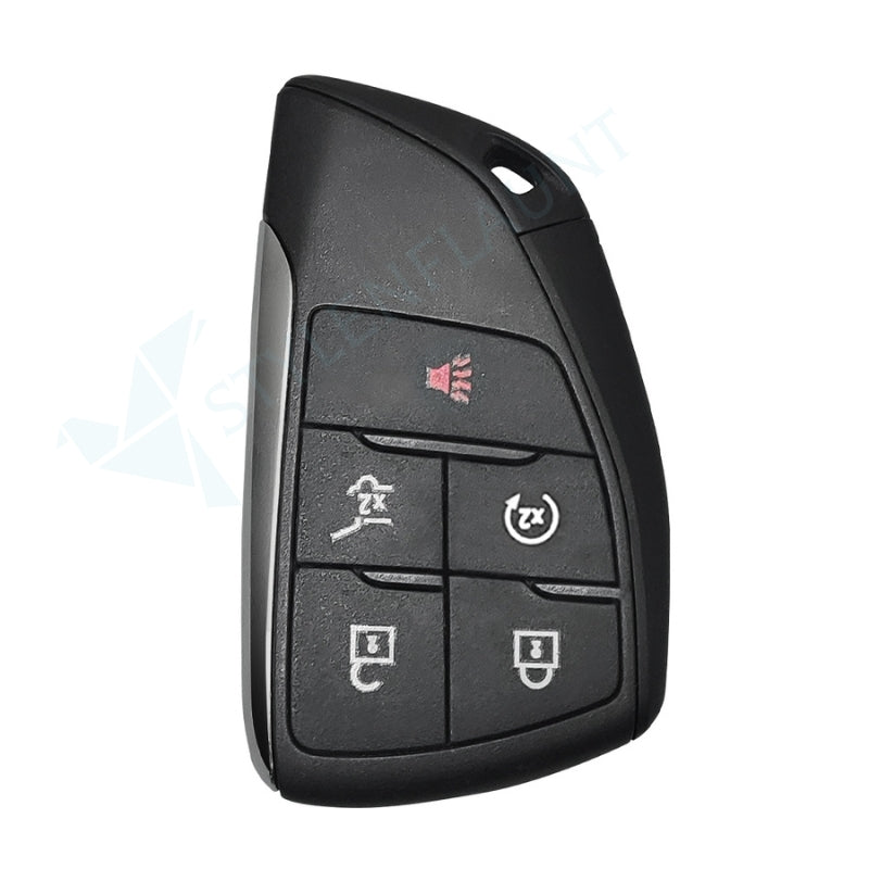 CHEVROLET Silverado 2024-25 | Tahoe | Eqinox 2025 Luxury Premium Transformer Series Metal Black Soft Sillcon Smart Car Key Cover Key Case With Key Chain (5 buttons)