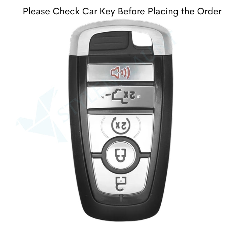 Ford Explorer 2025 | F-150 Raptor 2025 | Mustang | F-450 | F-550 | Escape Luxury Premium Beast Metal Smart Car Design Key Cover Key Case With Key Chain (5 buttons)