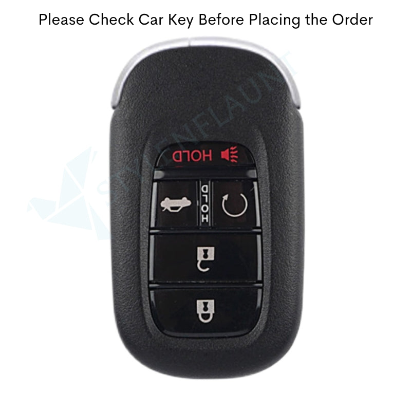 Honda Accord 2025 | CR-V 2025 | HR-V 2025 | Civic 2025 Luxury Premium Transformer Series Metal Black Soft Sillcon Smart Car Key Cover Key Case With Key Chain (5 buttons)