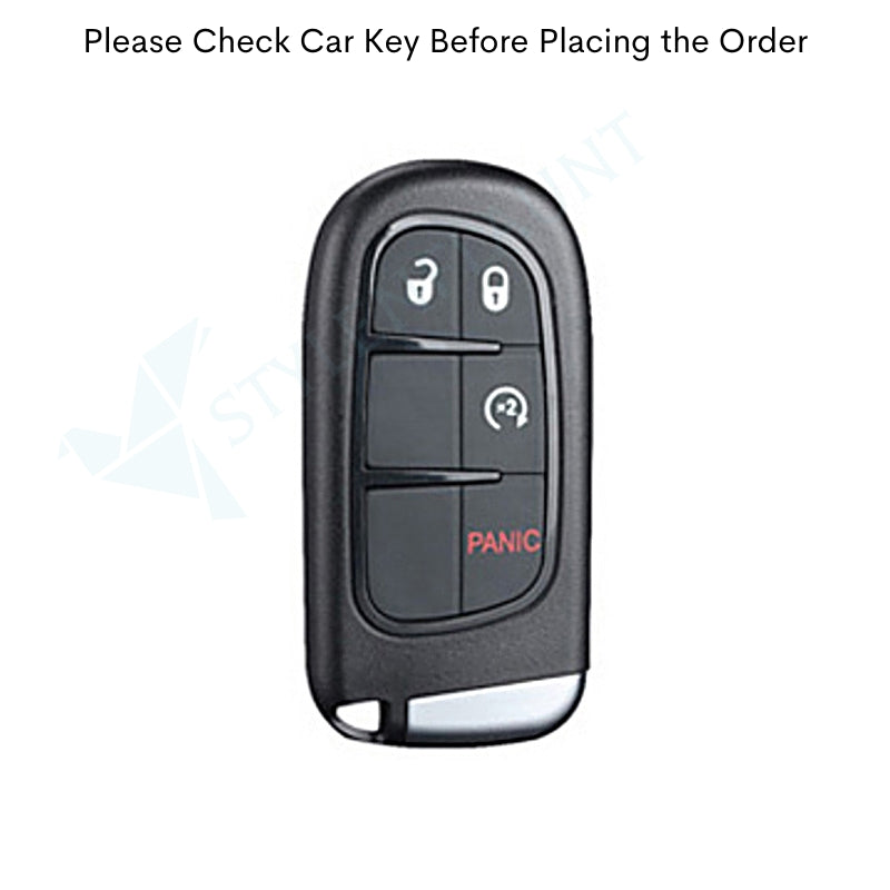 Jeep Compass Luxury Premium Beast Metal Smart Car Design Key Cover Key Case With Key Chain (4 buttons)