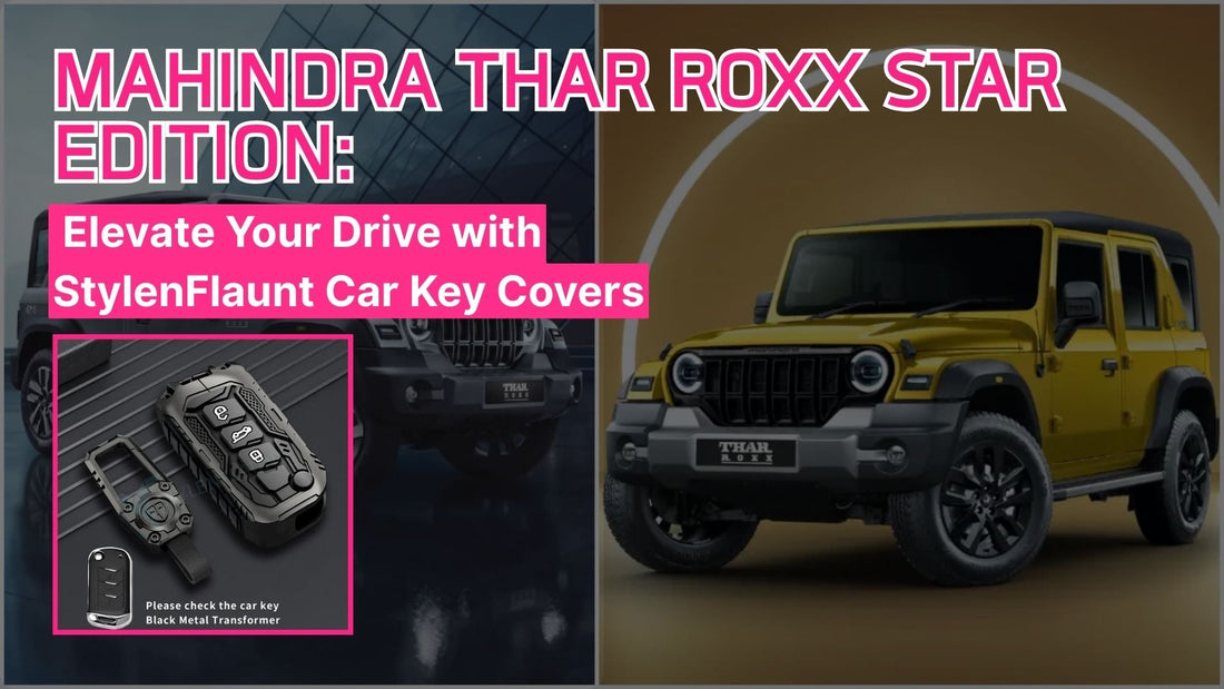 Mahindra Thar Roxx Star Edition car key cover