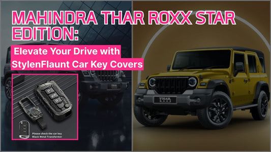 Mahindra Thar Roxx Star Edition car key cover
