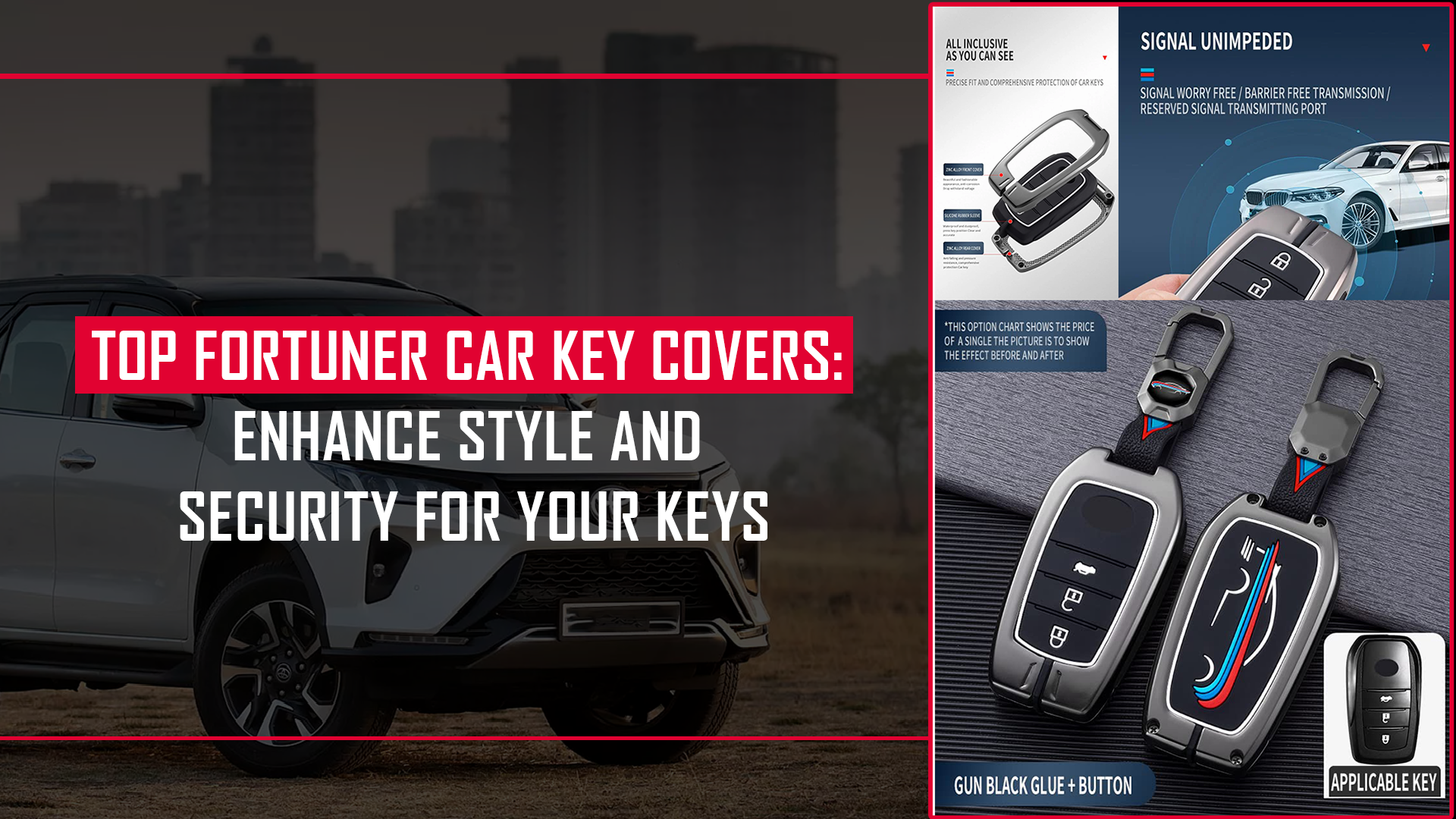 Premium Fortuner Car Key Covers: Luxury & Protection | Style and Flaunt ...