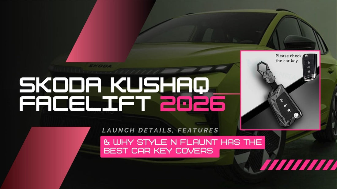 Skoda Kushaq facelift car key cover