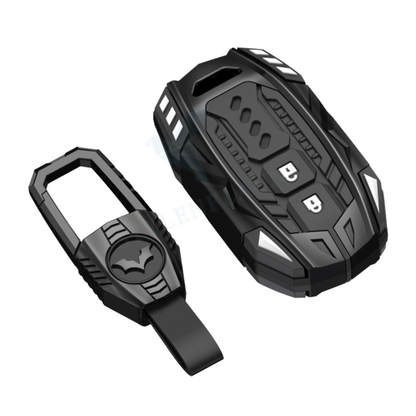 Toyota Hyryder |  Taisor |  Glanza Luxury Premium Screw less Transformer Series Car Key Cover Key Case With Key Chain (2 Button) Design Patent Pending - Copying Prohibited