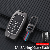 Suzuki Invicto Luxury Premium Metal Smart Car Key Cover Soft Silicon Car Case Key Case With Key Chain( 3 Button )