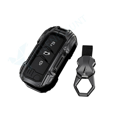 Mahindra Thar Roxx | XUV 700 | Thar | Scorpio-N 2023 | 3X0 Luxury Premium Beast Metal Smart Car Design Key Cover Key Case With Key Chain (3 buttons)