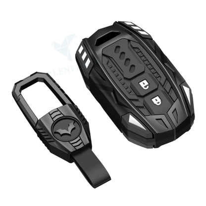 Suzuki Grand Vitara | Victoris | Fronx | Jimmy | Ertiga | XL 6 | Baleno | Brezza | Luxury Premium Screw less Transformer Series Car Key Cover Key Case With Key Chain (2 Button) Design Patent Pending - Copying Prohibited