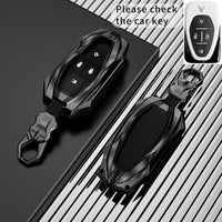 Vinfast Vf 6 Protector Series (P) Soft Silicon Car Case Holder Keychain & Full Protection Metal Smart Car Key Cover With Key Chain