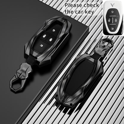 Vinfast Vf 6 Protector Series (P) Soft Silicon Car Case Holder Keychain & Full Protection Metal Smart Car Key Cover With Key Chain