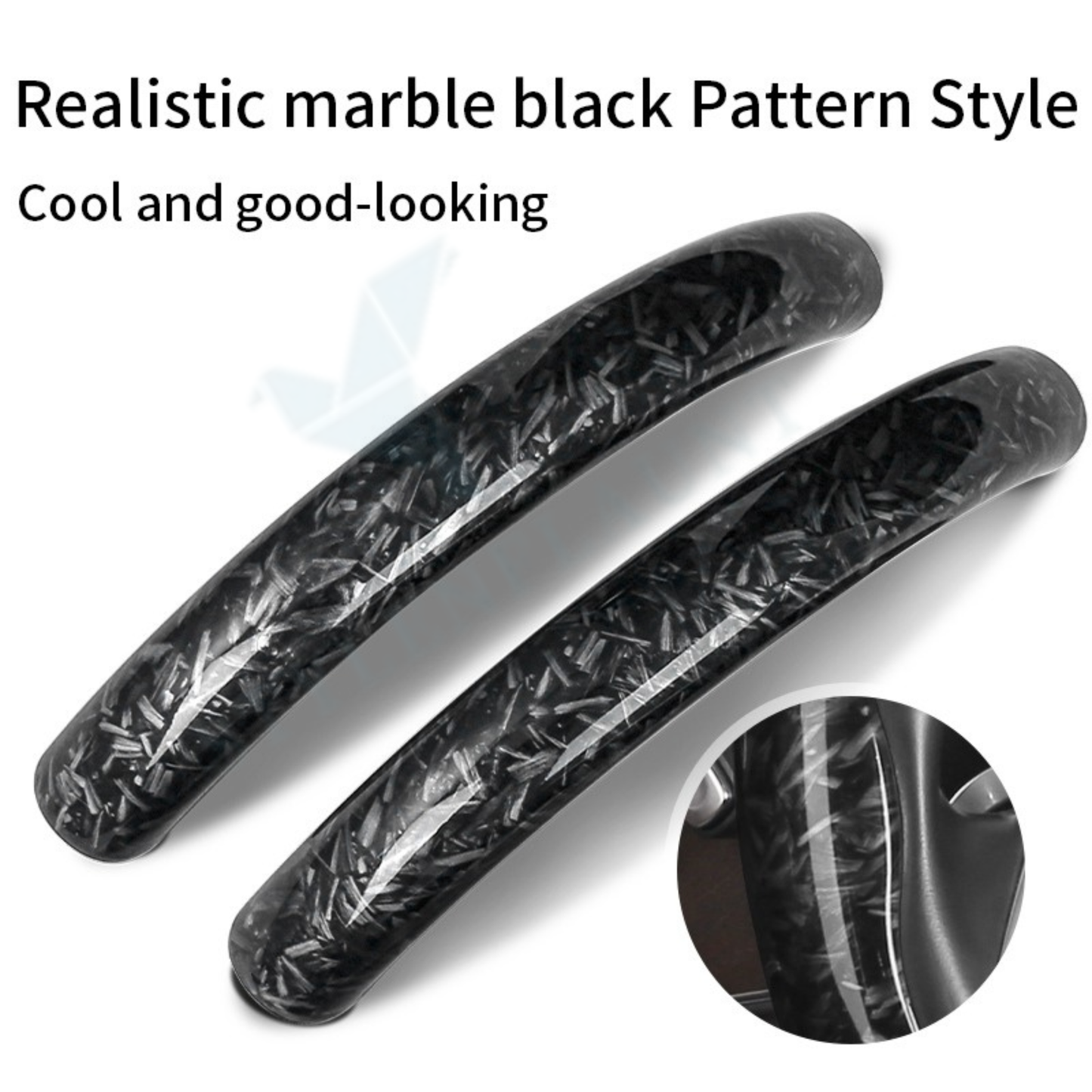 STYLENFLAUNT Universal ABS Broken Carbon Texture Steering Wheel Grip Cover for All Car Models Safe Non-Slip Car Interior Accessory long lasting print Comfortable Grip Steering Wheel Protector