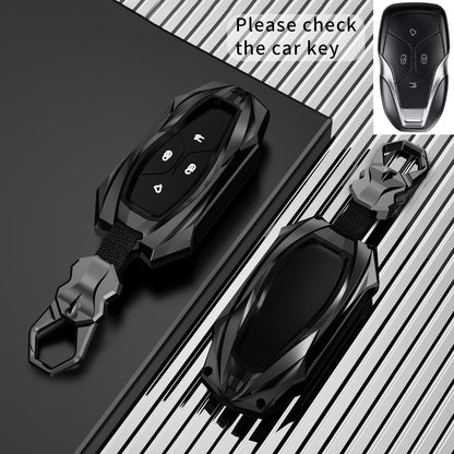 Vinfast Vf 7 Protector (E) Series Soft Silicon Car Case Holder Keychain & Full Protection Metal Smart Car Key Cover With Key Chain