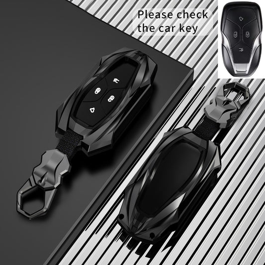 Vinfast Vf 7 Protector (E) Series Soft Silicon Car Case Holder Keychain & Full Protection Metal Smart Car Key Cover With Key Chain