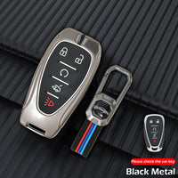 CHEVROLET Blazer | Malibu | Trailblazer 2025 | Camaro 2016-2024 Luxury Premium Metal Smart Car Key fob Cover Key Case With Key Chain ( 5 buttons )