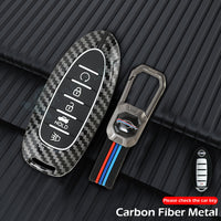 NISSAN Patrol | Maxima | Altima 2017-2024 | Sentra 2020-2023 | Rogue 2017-2022 | Armada 2020-24 | Murano 2021-2024 | Pathfinder 2017-2021 Luxury Premium Carbon Fiber Black Soft Silicon Car Key Cover With Key Chain  ( 5 buttons )