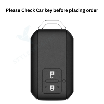 Toyota Hyryder |  Taisor |  Glanza Luxury Premium Screw less Transformer Series Car Key Cover Key Case With Key Chain (2 Button) Design Patent Pending - Copying Prohibited