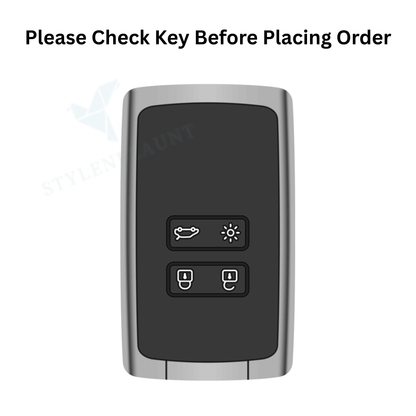Nissan Tekton 2026 | Gravite Luxury Premium Transformer Series Metal Black Soft Sillcon Smart Car Key Cover Key Case With Key Chain (4 Button)