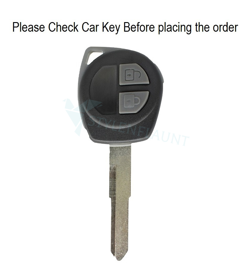 Suzuki Swift | Dzire | WagonR | Brezza | Grand Vitara | Fronx | Jimny | XL6 | Ignis | Ertiga | Baleno | Vitara Brezza | Celerio | Alto | Ciaz | S-Cross Luxury Transformer Series Metal Key Cover With Key Chain ( 2 buttons )