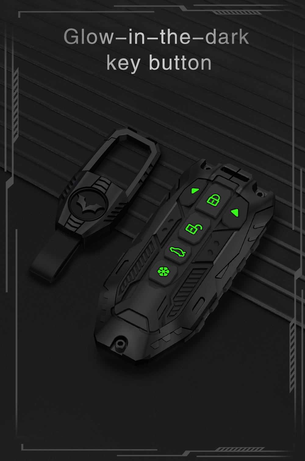 Mahindra Xev 9e | Be 6 | 7xo Luxury Transformer Series Metal Black Soft Sillcon Smart Car Key Cover Key Case With Key Chain ( 6 Button-BM ) - Design Patent Pending - Copying Prohibited