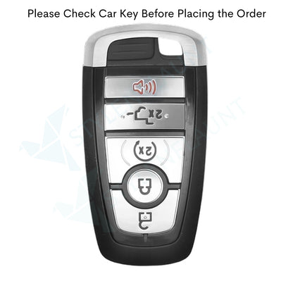 Ford Explorer 2025 | F-150 Raptor 2025 | Mustang | F-450 | F-550 | Escape Luxury Premium Metal Smart Car Key fob Cover Key Case With Key Chain ( 5 buttons )